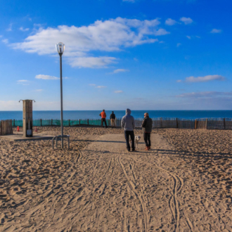 Hourtin Plage sur la cote aquitaine en gironde