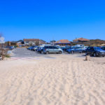 Parking de la plage centrale à Hourtin Plage